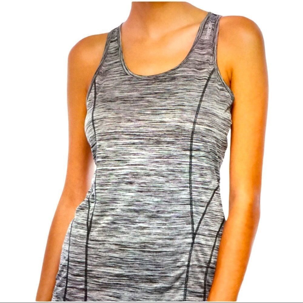 Reebok Sport Highlife Marbled Gray Racerback Tank NEW